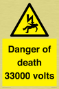 WE7355: Danger of death 33000 volts