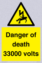 WE7355: Danger of death 33000 volts