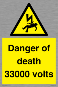 WE7355: Danger of death 33000 volts