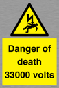 WE7355: Danger of death 33000 volts