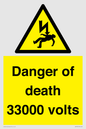 WE7355: Danger of death 33000 volts
