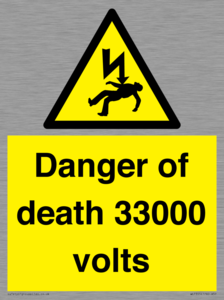 WE7355: Danger of death 33000 volts