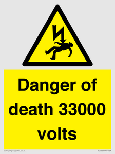 WE7355: Danger of death 33000 volts