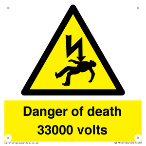 WE7355: Danger of death 33000 volts