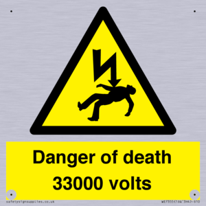 WE7355: Danger of death 33000 volts