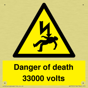 WE7355: Danger of death 33000 volts
