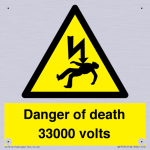 WE7355: Danger of death 33000 volts