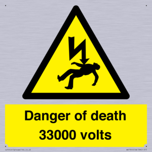 WE7355: Danger of death 33000 volts