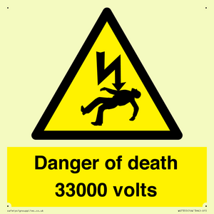 WE7355: Danger of death 33000 volts