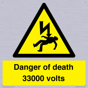 WE7355: Danger of death 33000 volts