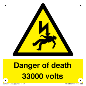 WE7355: Danger of death 33000 volts