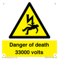 WE7355: Danger of death 33000 volts