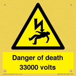 WE7355: Danger of death 33000 volts