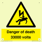 WE7355: Danger of death 33000 volts