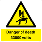 WE7355: Danger of death 33000 volts