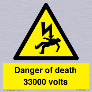 WE7355: Danger of death 33000 volts