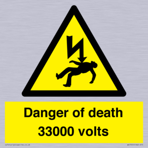 WE7355: Danger of death 33000 volts