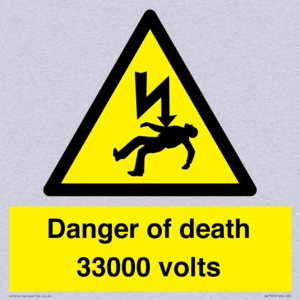 WE7355: Danger of death 33000 volts