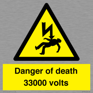 WE7355: Danger of death 33000 volts