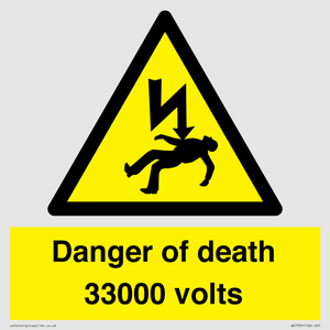 WE7355: Danger of death 33000 volts