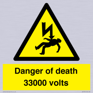WE7355: Danger of death 33000 volts