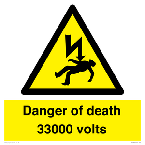 WE7355: Danger of death 33000 volts
