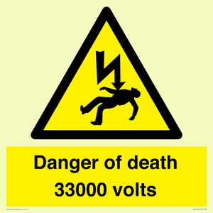 WE7355: Danger of death 33000 volts