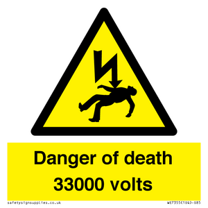 WE7355: Danger of death 33000 volts