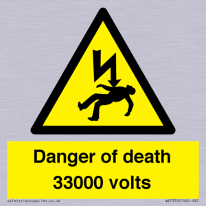 WE7355: Danger of death 33000 volts