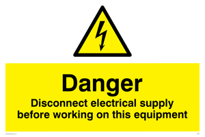 WE74: Disconnect before working