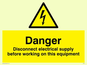 WE74: Disconnect before working