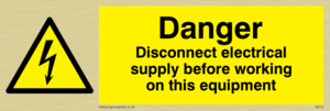 WE74: Disconnect before working