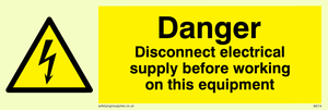 WE74: Disconnect before working