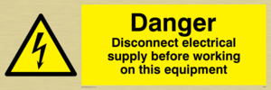 WE74: Disconnect before working