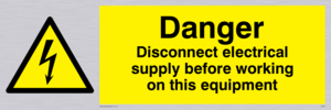 WE74: Disconnect before working