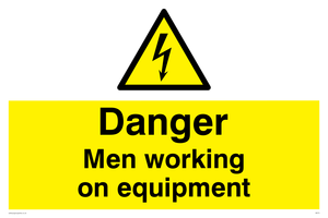WE75: danger men working on equipment