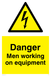 WE75: danger men working on equipment