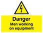 WE75: danger men working on equipment