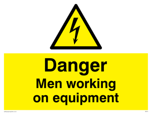 WE75: danger men working on equipment