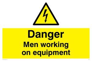 WE75: danger men working on equipment
