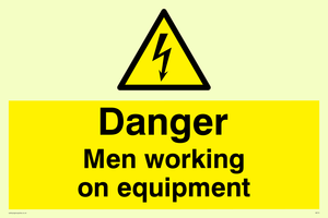 WE75: danger men working on equipment