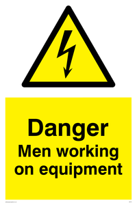 WE75: danger men working on equipment