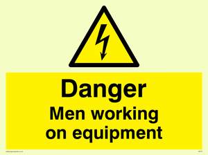 WE75: danger men working on equipment