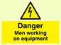 WE75: danger men working on equipment
