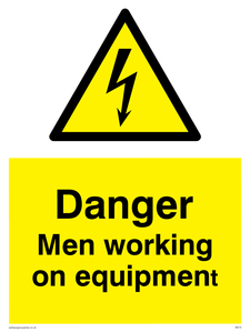 WE75: danger men working on equipment