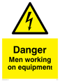 WE75: danger men working on equipment