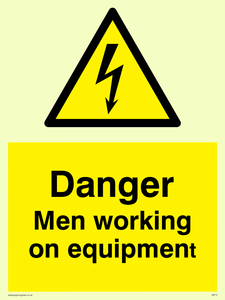 WE75: danger men working on equipment