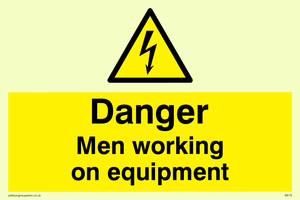 WE75: danger men working on equipment