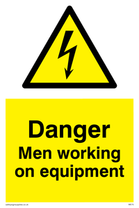 WE75: danger men working on equipment