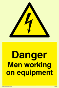 WE75: danger men working on equipment
